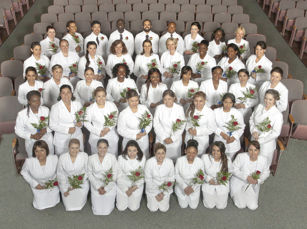 (above) Cranford residents Beth M. Grutzmacher, Ana Pereira, Marygrace Risko, and Rose Russ were among the graduating class of Trinitas School of Nursing.