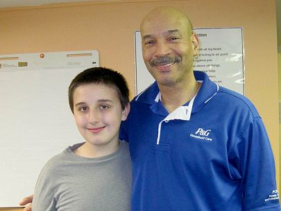 Nicholas Christian, BSA Troop 119 Dunellen-Green Brook with Deacon Phil Gonzalez