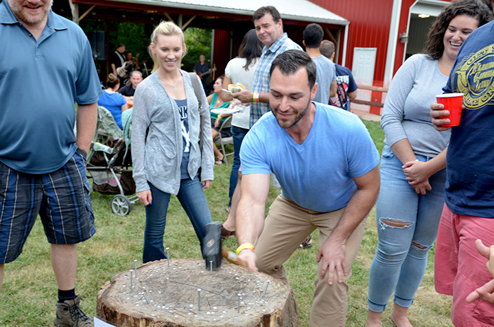 Everyone enjoyed the “nail game.”