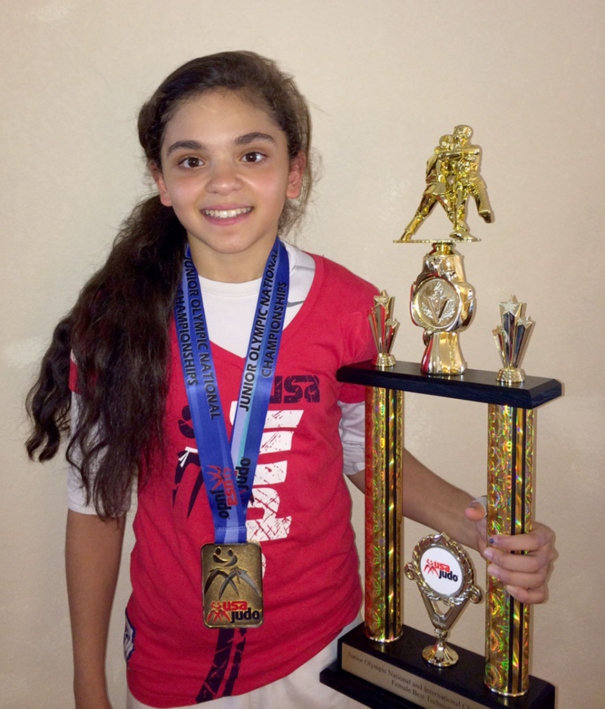 (above) Noran's work ethic is apparent when you add up all the trophies and gold medals she has acquired in her short career thus far.
