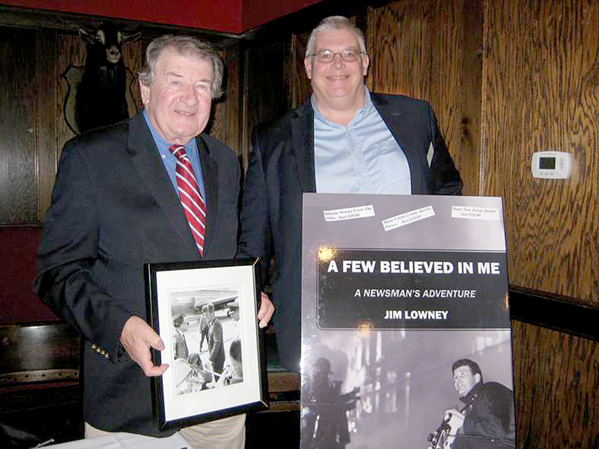 (above) Jim Lowney from Irish Stories, Speaker for the November Irish Business Association meeting (left) and Peter Floersch from O’Connor Davies, LLP, Vice President of the IBA (right).