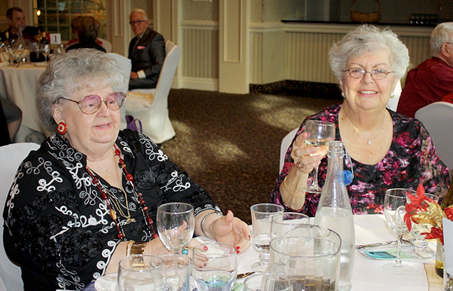 (above) Kenilworth Seniors Millie Chonko and Arleen Vetter celebrating the clubs 51st Anniversary.