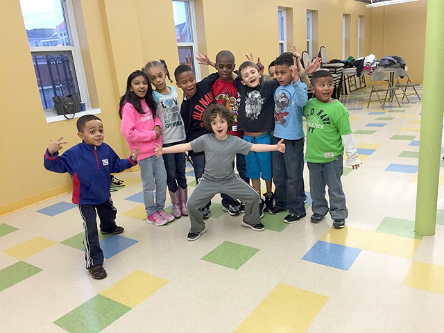 (above) Posing for a "Healthy Kids" photo.
