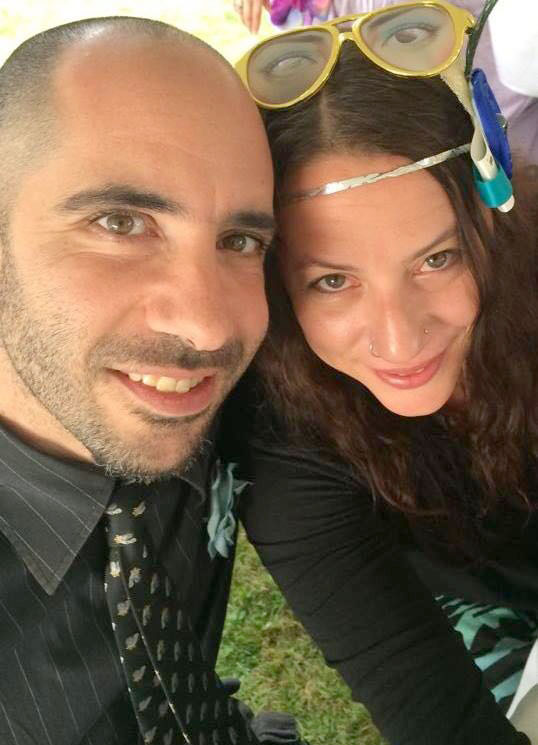 (above) Joseph with his wife Michelle.