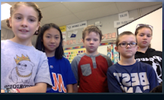 (above) Grace Warnick, Kaila Nipal, Ethan Mandle, Tim Ford and Maria Dante.