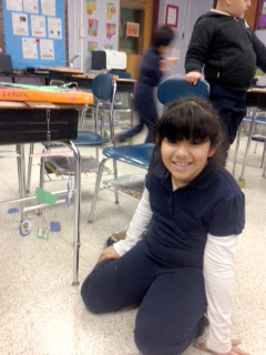 (above) Student Emily Ayala.