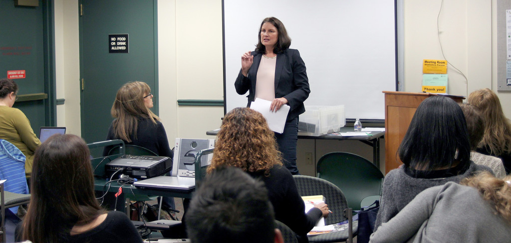 (above) Diane S. Thieke, APR, President of Simply Talk Media, presented an informational session on Content Ideas for Small Businesses.