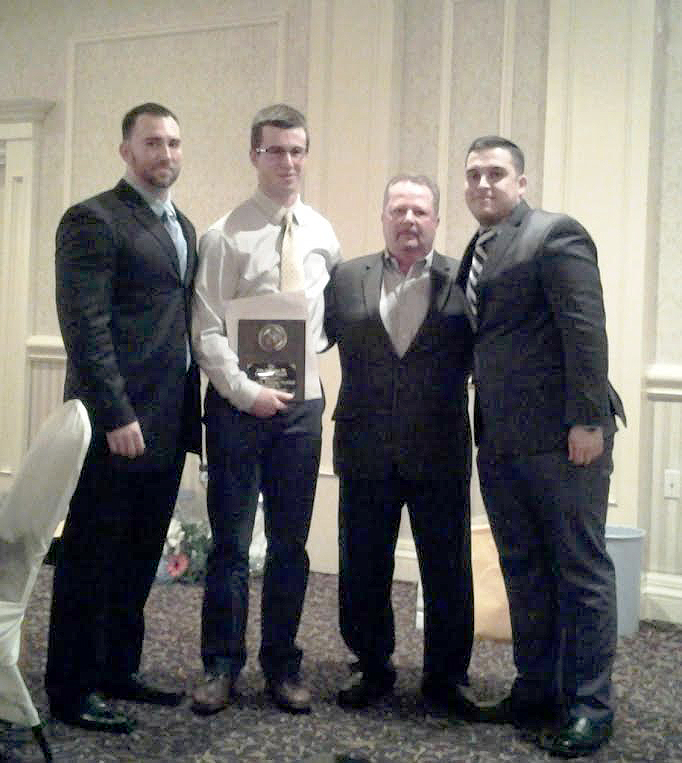 (above) The Don LaPenna Leadership Memorial Scholarship being presented to 2015 recipient Anthony Rizzuto.