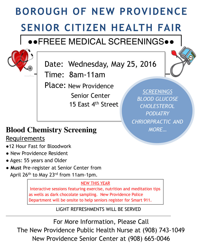 2016 Health fair flyer 2