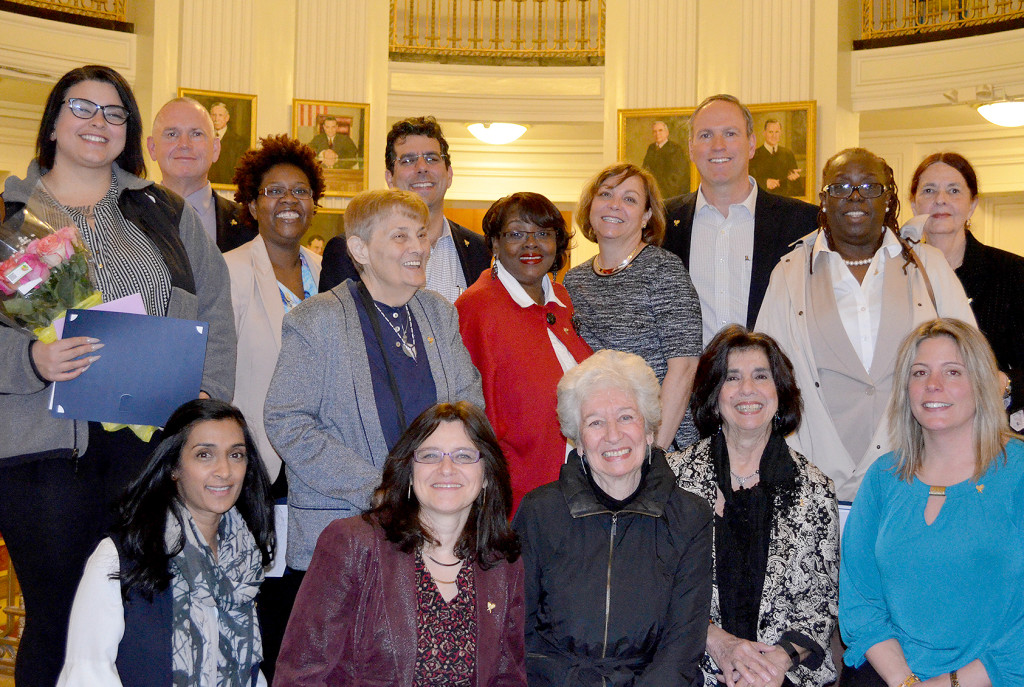 (above) The newest CASA of Union County volunteers are, from left, standing, Emily Aschenbach of Cranford, Tom Whelan and Wigeby Toussaint of Union, Rose Franco and Craig Grosswald of Summit, Deborah Mathis of Rahway, Cheryl Barr of Summit, Doug Loffredo of Westfield, Lillie Chadwick of Union, and Julaine Bianculli of Rahway; kneeling, Rupa Motwani of Westfield, Isabella Blumberg of Springfield, Phyllis Karp and Mary Ann Foster of Westfield and Ildi Grundmann Coon of Cranford. Not shown is Maryanne Grycan of Westfield.