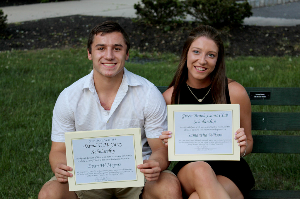 (above l-r) Evan Myers, Samantha Wilson.