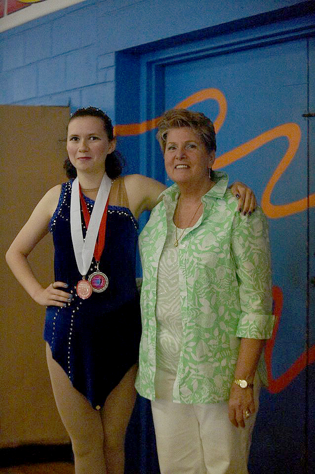 (above l-r) Jaclyn Beviano and her coach, Mary Dunham. Photos by Rising Son Images.
