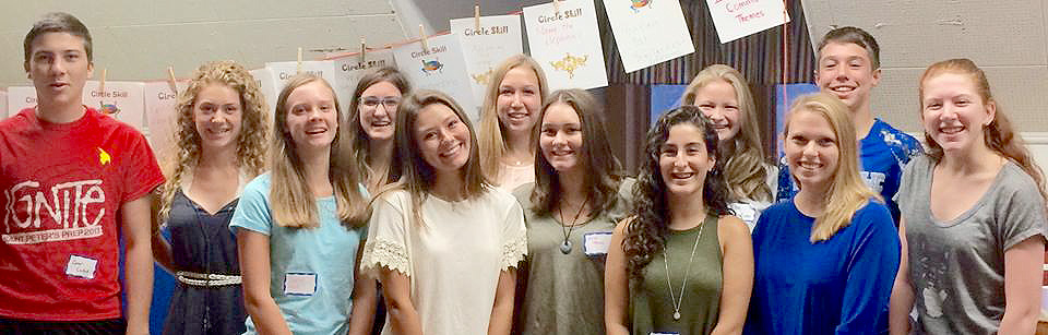 (above) You too can be a Teen Facilitator! Pictured are our Fall 2015 Teen Training Class members: Conor Larkin-Westfield; Noelle Blackford-Westfield; Sarah Ward-Westfield; Aleacia Jensen-Scotch Plains; Julia Sikora-Scotch Plains; Caroline Sullivan-Cranford, Olivia Turner- Westfield; Julia Salvato-Westfield; Katie Sullivan-Westfield; Imagine Program Assistant Corey Wisler of Scotch Plains; Patrick Sullivan-Cranford; Kimmi Zimmerman-Westfield.