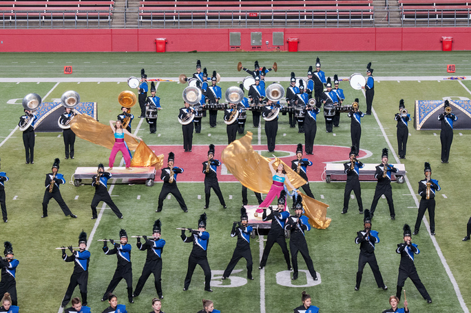 (above) Scotch Plains Fanwood Raider Marching Band.