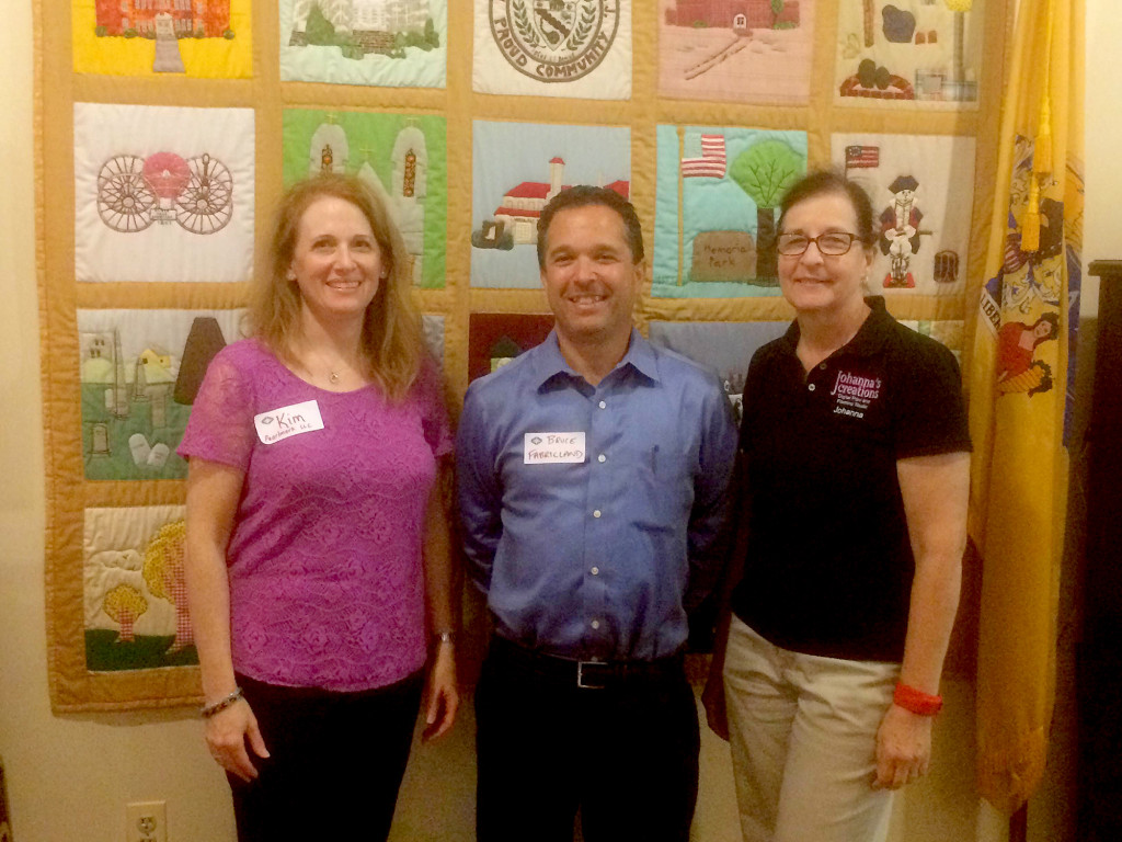 (above l - r) Kim Pearlstein, Pearlmark LLC, Bruck Heyman, Fabricland, and Johanna Salvemini of Johanna's Creations.