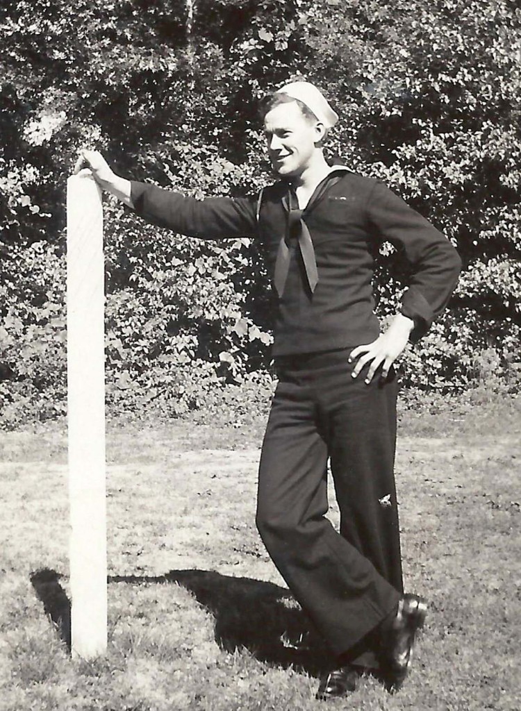 (above) James Roberts in uniform.