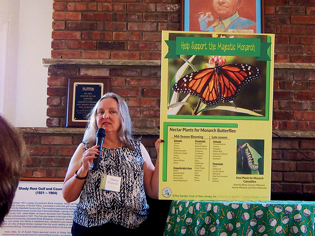 (above) Diana Kazazis, President Rake & Hoe Garden Club.